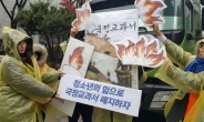 [결국…국정 역사교과서 발표①] “반헌법적 국정화 역사교과서, 촛불에 태워 폐기해야”