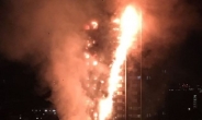 英 런던 27층 아파트 화재 발생…“건물 붕괴 우려”