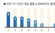 노로바이러스 환자 40%, 겨울에 발생…해산물 먹고 설사하면 의심