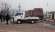 보성서 달리던 무궁화호 열차-1톤 트럭 충돌…운전자 1명 찰과상