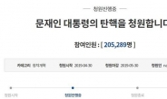 ‘文대통령 탄핵’도 청원 20만 돌파…난감한 靑