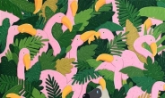 [지상갤러리] 김선우, Dodo in flamingo, Gouache On Canvans, 145×111cm, 2018