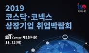 ‘함께 합시다’…2019 코스닥·코넥스 취업박람회 개최