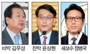 김무성·윤상현·정병국 계파·진영 초월…‘보수통합’ 키맨 부상