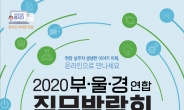 2020 부·울·경 연합 온라인 직무 박람회 개최