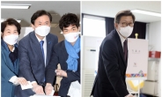 김영춘·박형준, 나란히 사전투표…“부산 새역사” vs “민의 무서움”