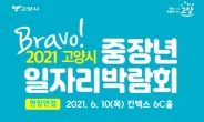 ‘2021 고양시 중장년 일자리 박람회’ 6월 1~10일 개최