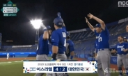 또 MBC…아직 6회인데 ‘한국, 4대2 패’ 경기종료 자막