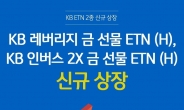 KB증권, 레버리지·인버스 금 선물 ETN 상장