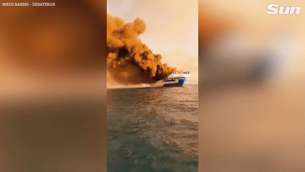 [영상] 그리스 해상 대형 여객선 화재…최소 13명 실종 [나우,어스]