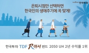 한국운용 “한국투자TDF알아서2050 UH, 2년 수익률 2050빈티지 중 1위”