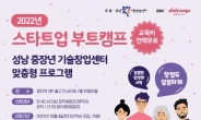 성남산업진흥원, ‘스타트업 부트캠프’참가자 모집