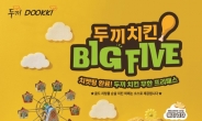 [리얼푸드] 비싼 치킨, 무한대로 즐긴다…두끼, ‘치킨 BIG FIVE’ 프로모션 진행