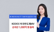 ‘한국판 SMH’ 강세…KODEX 미국반도체MV, 순자산 1000억원 돌파 [투자360]