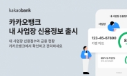 카카오뱅크, 개인사업자 전용 서비스 ‘내 사업장 신용정보’ 출시