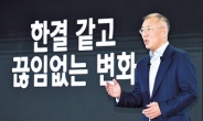 정의선 “끊임없는 변화가 혁신열쇠...품질에 타협 없다”