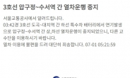 서울 지하철 3호선 운행정상화…“도곡∼대치 연기발생 조치완료”