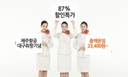 제주항공 대구~제주 신규취항 기념, 7~9월 탑승객 87% 할인 특가 판매