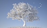 백색 나무가 있는 몽환적인 숲…류호열 미디어아트展