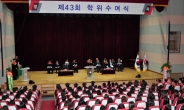 인천재능대, 제43회 학위수여식 개최… 1468명 졸업생 배출