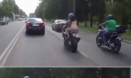 나체女 오토바이 질주, 알몸에 헬멧 착용…‘황당’