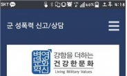 軍, 성폭력 신고 모바일 앱 개발 운영
