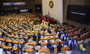 [헤럴드포토] 퇴장하는 자유한국당 의원들