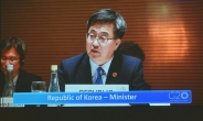 [헤럴드포토]“세계경제 위협요인 공동대처를…” G20 회의에 참석한 김동연