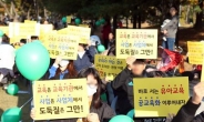 [비리유치원 파문] 뿔난 유치원 학부모, 거리로 나섰다