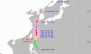 태풍 링링 예상 경로, 타이완 거쳐 6일 제주 인근 해상 지나