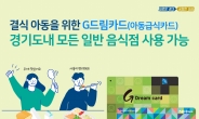 경기도 아동급식카드 사용처 3500→18만여 개 확대운영
