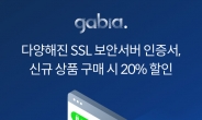 [생생코스닥] 가비아, 신규 SSL 보안서버 인증서 20%할인