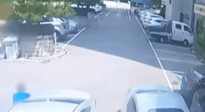 [영상]주차장 숨어 있다가 후진 차량에 갑자기 '쿵'...레전드 자해공갈범[여車저車]