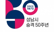 성남시, 시 승격 50주년 기념 엠블럼 공개
