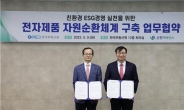 한국부동산원·E-순환거버넌스, 전자제품 자원순환체계 구축 업무협약