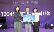 성남아트센터 후원회, 기부금 전달