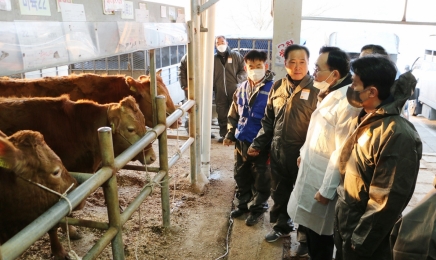 윤병태 나주시장,영산포 우시장 방문…한우 경매가격 하락에 축산농가 애로사항 청취