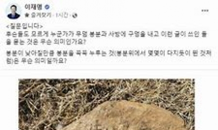 “문중 요청으로 기 보충했다”…이재명 대표 선친 묘소