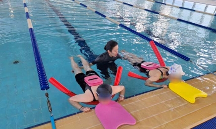 용인도시공사, 장애인 수영체험교실 사회공헌