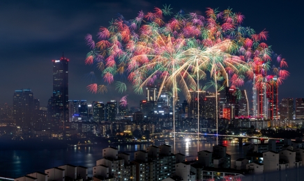 한강 불꽃축제에 편의점 대박