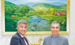 정원주 대우건설 회장, 투르크메니스탄 최고지도자 예방