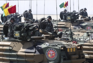 “세계 최고 전차 K2-자주포 K9 출격”…국군, 건군 75주년 위용 과시
