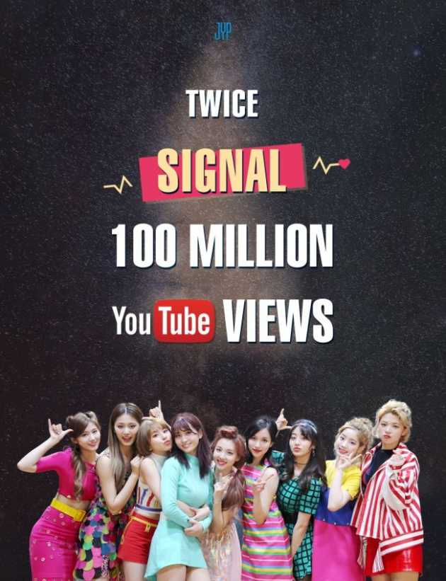 Twice S Signal Music Video Tops 100 Mln Youtube Views