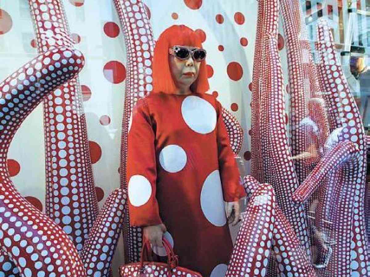 Yayoi Kusama's polka-dotted fever dream comes to Louis Vuitton Maison Seoul  - The Korea Times