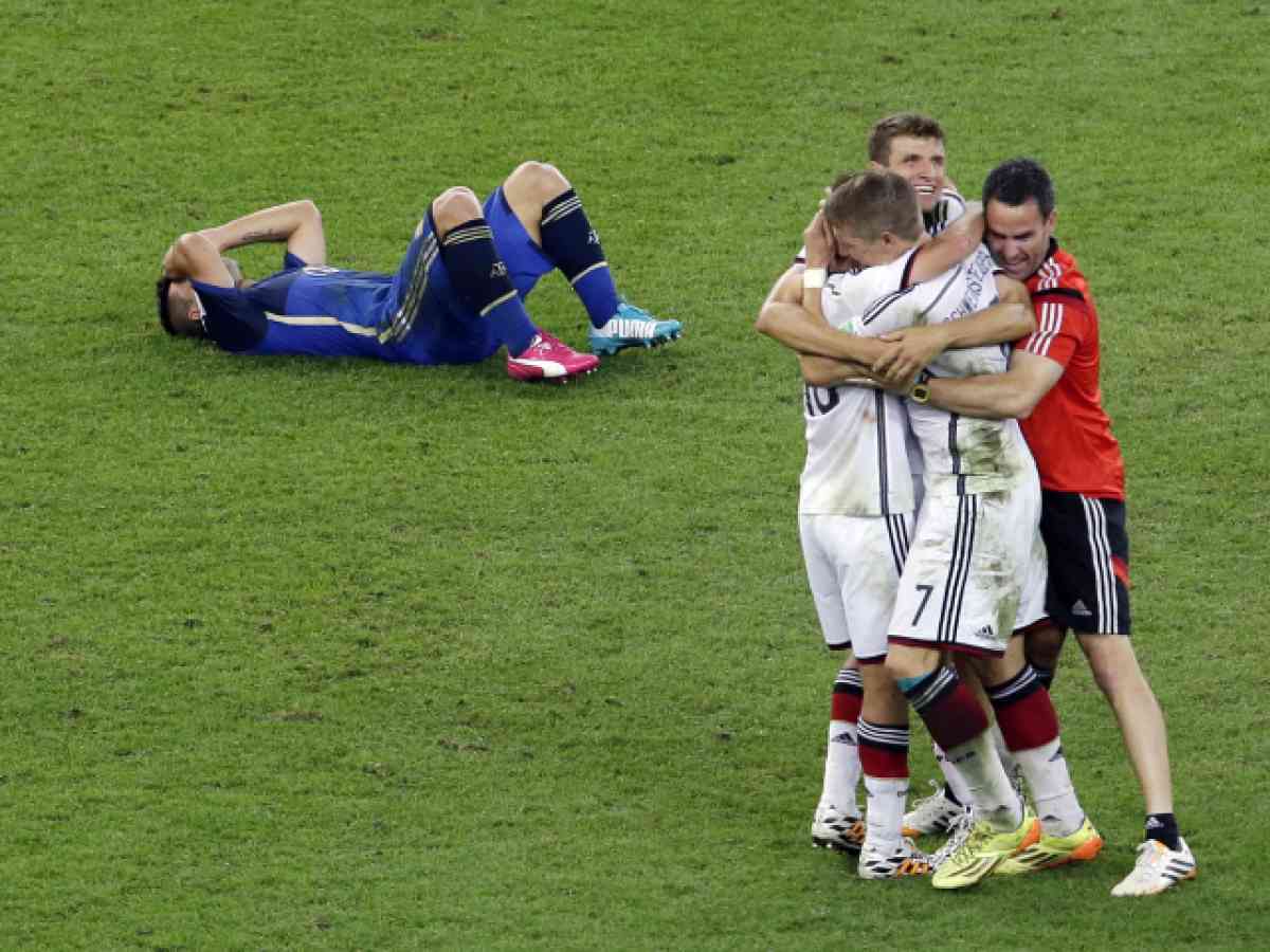 Rio de Janeiro, Brazil. 13th July, 2014. World Cup Trophy Football/Soccer :  FIFA World Cup Brazil 2014 Final match between Germany 1-0 Argentina at the  Maracana stadium in Rio de Janeiro, Brazil .