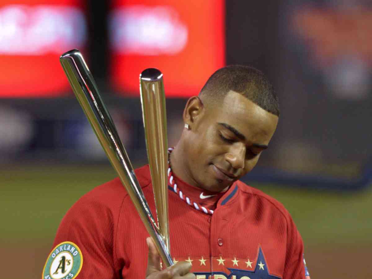 ALL-STAR GAME: Yoenis Cespedes of the Athletics wins the Home Run