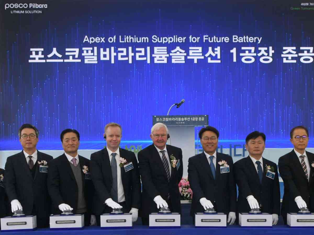 Posco completes Korea's first lithium hydroxide plant