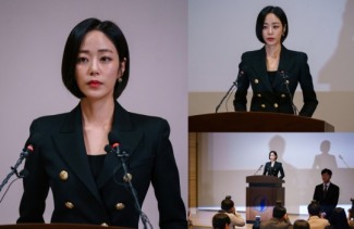 '모범형사2' 김효진, 언론 앞에서 중대발표..