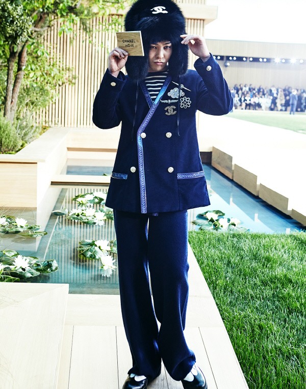 G-Dragon at Chanel haute couture show