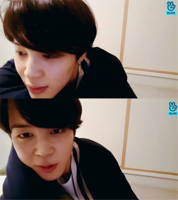 V Report Plus] BTS' Jimin introduces his new dark-colored hair